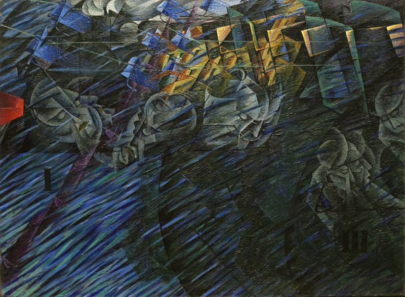 Bergsons en Boccioni's gemeenschappelijke kijk op tijd en beweging